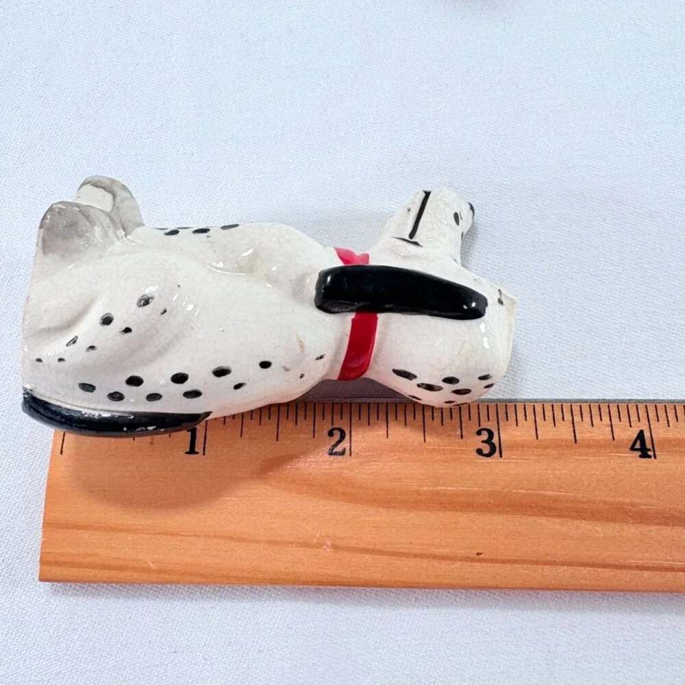 Vintage‎ 1960s MCM Anthropomorphic Dalmatian Winking Dogs Salt & Pepper Shakers